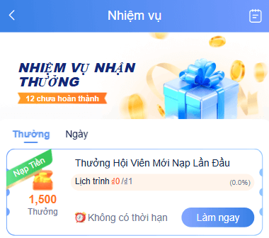 Nhận thưởng nhiệm vụ VZ99